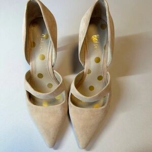 Boden Women's Cream Suede Heels